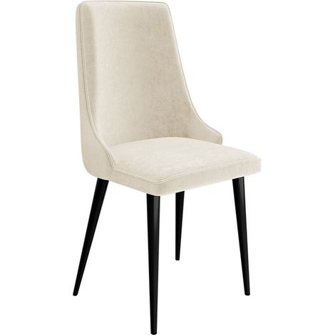 Silla Jackson 106, Negro + Magic Velvet 2250, 91x48x55cm, Tapiz, Metálico, Madera