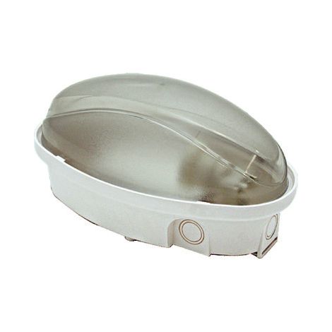 Fanton PLAFONIERA PANDA MINI LED 12W BIANCA ovale Ø cm.21,5x12,5x11 h