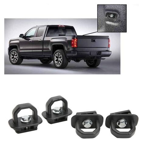 removable and retractable side anchors for truck bed, replacement for Chevrolet Silverado 2007-2021 (1/5)