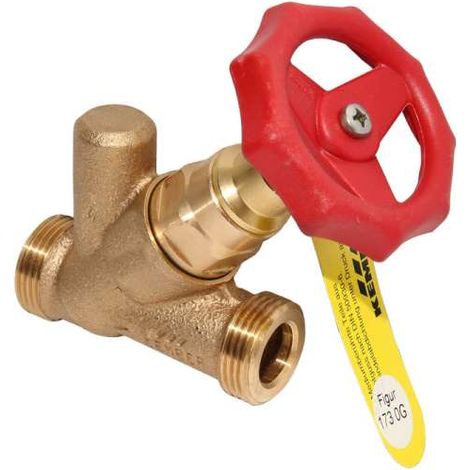KEMPER-Weser Kombi Freistromventil Absperrventil DN32 1 1/2''AG f.aggressives Wasser o.Entl.1730G032