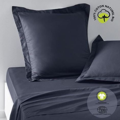 Taie d'oreiller - TODAY - 63 x 63 cm - Coton bio - Certifié GOTS - oeko-Tex (1/4)