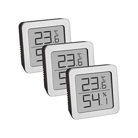 TFA Dostmann Thermo-hygromètre argent, noir 95.2019.54 (1/5)