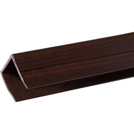PERFIL REMATE PLASTICO U 2.12 M. MARRON NORTENE