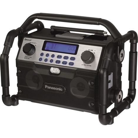 Radio de construcción de batería de ión de litio Panasonic EY37A2 14.4-18V - Bluetooth - funciona con alimentación de red