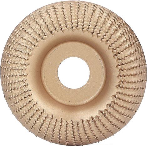 Holzbearbeitungsscheibe, Schleif- und Formscheibe aus Edelstahl für Winkelschleifer, 22 mm, Gold