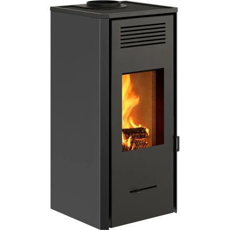 stufa a legna ventilata invicta "senales" nero 8,4 kw (1/2)