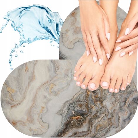 ALFOMBRA DE BAÑO DE SECADO RÁPIDO, ABSORBENTE Y ANTIDESLIZANTE 60X90 (1/5)