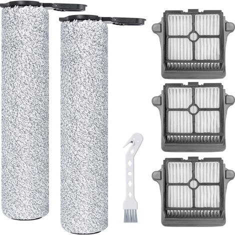 Tineco Floor One S7 Dampfstaubsauger Zubehör: 2 Rollenbürsten, 3 HEPA-Filter, 1 Reinigungsbürste (1/5)