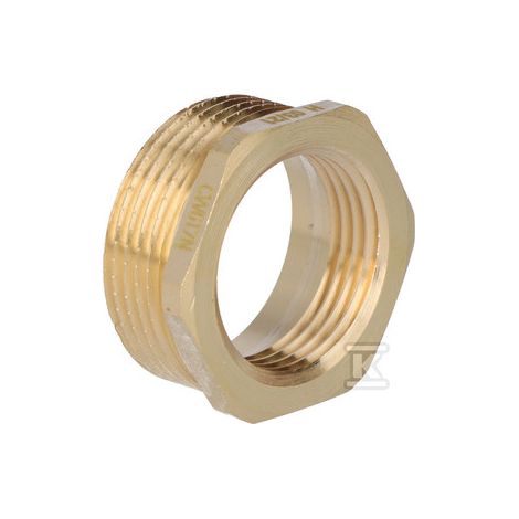 Reducción de latón de 5/4" x 1" amarilla