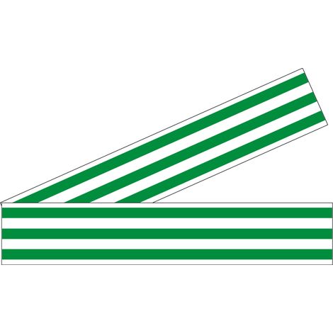 Lot 2 bandes 52mm x 1m - Lignes parallèles Vert - 4641454