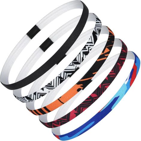 Bandeau Cheveux Femme Homme Enfant Élastique Cheveux Homme Serre Tete Garcon Antidérapant (1/5)