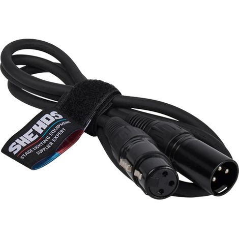 Cavo DMX, struttura resistente, trasmissione del segnale migliorata, 4 pezzi da 2 m in ferro (1/2)