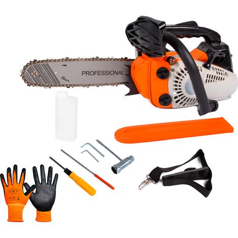 Motosega a scoppio Amc 25cc lama 250mm potatura taglio con copricatena (1/5)