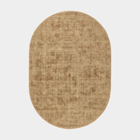 Décoweb – Tapis ovale en jute et coton – Naturel – 120 x 170 cm – Épaisseur 5 à 10 mm – Poids 2500 g/m² pour intérieur (1/5)