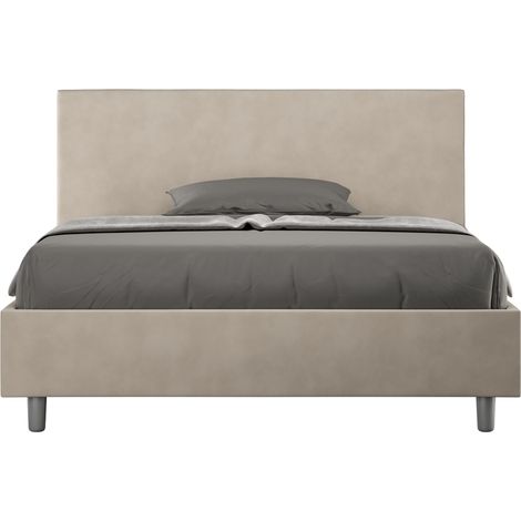 Letto Matrimoniale Extra Large 200x200 cm Senza Rete Adele Sabbia (1/5)