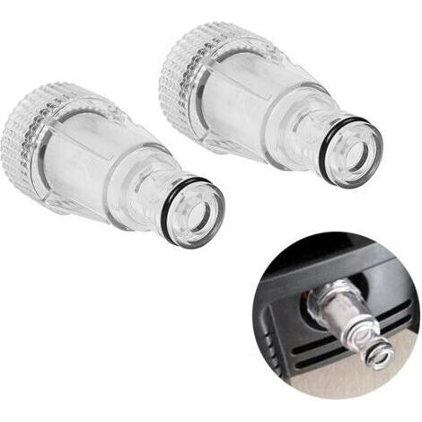 Wasserfilter für Hochdruckreiniger, Wassereinlassfilter für Hochdruckreiniger, Gartenarmaturen, kompatibel mit Gartenanschlüssen, 2 Stück