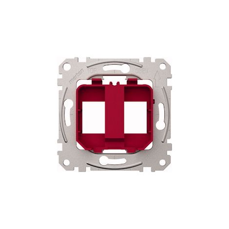 Plaque de finition Merten meg4566-0006 métal plastique rouge 7.3 cm