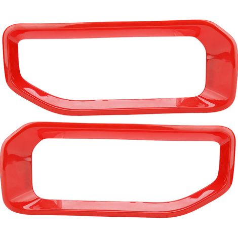 Rote, dekorative Nebelschlussleuchtenabdeckung aus ABS, Autozubehör passend für Jeep Wrangler JL 2018- (1/5)