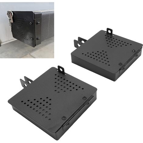 Stoßstangenabdeckungen aus Eisen für Wohnmobile – 2 Sets für 4-Zoll-Vierkantstoßstangen – Schutz für Ablaufrohr und Stauraum (1/5)
