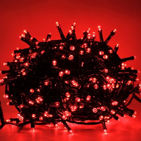 Catena 720 Lucciole LED 41m rosse Controller 8 Giochi Luce Esterno interno per l' Albero di Natale siepi porticati giardino luminarie Cavo Verde IP44 Decorazioni Luminose risparmio energetico (1/5)