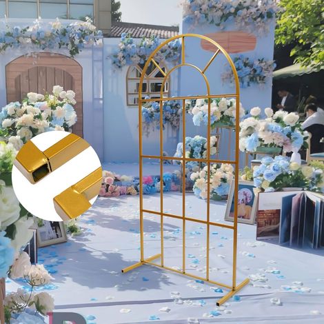 Hochzeitsbogen Hintergrundständer 2x1M Metall Hintergrundständer Ballon Arch Metallständer für Hochzeitsdekoration Hochzeit Verlobung Deko Party Dekoration (1/5)