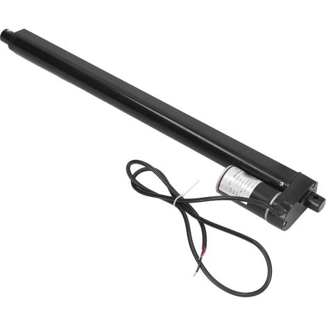 Vérin électrique linéaire 400mm course, alliage d'aluminium, 1000N noir 12V DC avec télécommande et contrôleur, pour lit, canapé, levage (1/5)