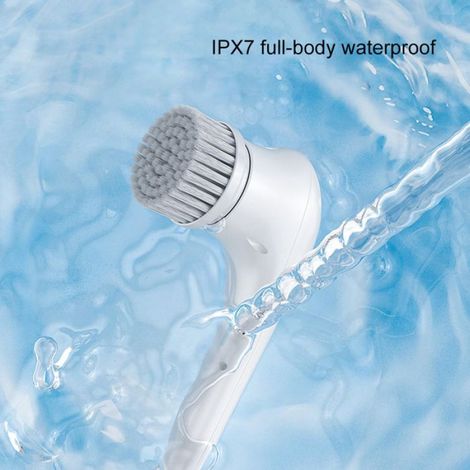 Brosse de nettoyage électrique avec 5 têtes de brosse interchangeables,Brosse Rotative Nettoyage (1/5)