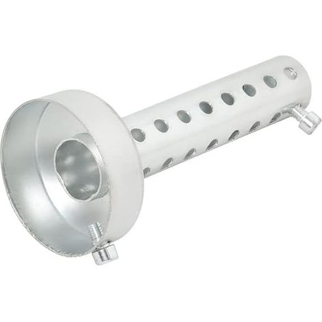 Silencieux de moto, DB Killer, Déflecteur de tuyère d'échappement, Silencieux d'échappement, 35-60 mm Noir/Argent (1/5)