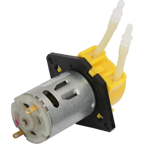 12V Miniatur-Labor-Peristaltikpumpe/Flach/Gelb, D2 24 mm Dosierpumpe (1/5)