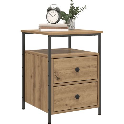 Bedside Cabinet Artisan Oak 44x45x60 cm Engineered Wood vidaXL (1/5)