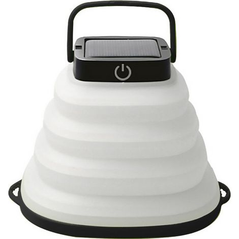 Lampe de camping pliable portable à énergie solaireétanche USBLampe de camping rechargeable suspendue, lumière jaune (1/5)