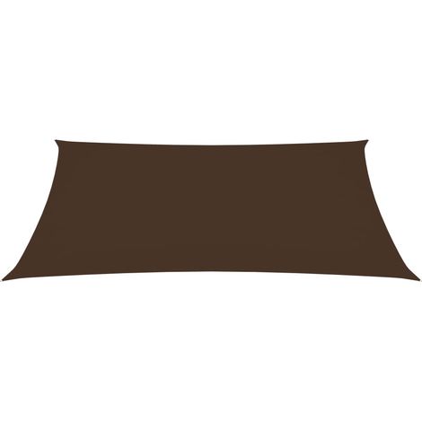 Vela ombreggiante/ombrellone rettangolare in tessuto Oxford 2 x 4,5 m marrone 020009622