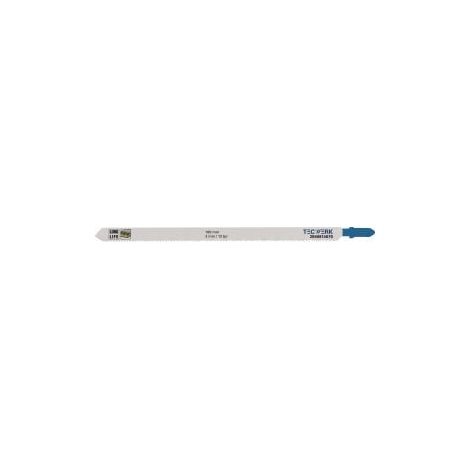 Lame de scie sauteuse Long.tot.180mm Dent.2mm BIM 5 pces/carte TECWERK (1/2)