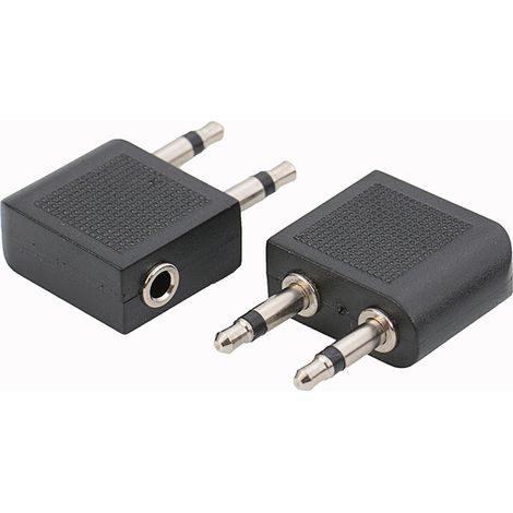 Nickelbeschichteter Audioadapter für Flugzeug-Headsets, 3,5-mm-Klinkenstecker, Konverter für Flugzeug-Headsets (1/5)