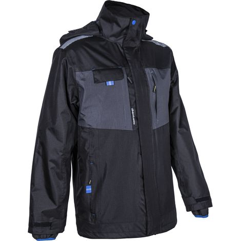Mehrschichtiger Arbeitsregenparka 3-in-1 WANI - Schwarz L - 48/50 (1/3)