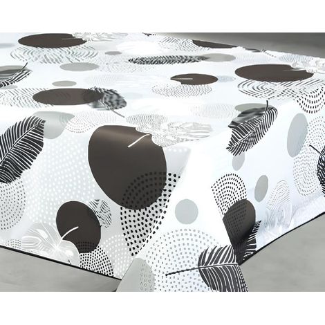 Nappe Polyester 140 X 240 Cm Soana Gris Sur Cintre Nappe Polyester 140 X 240 Cm Soana Gris Sur Cintre - Access Deco