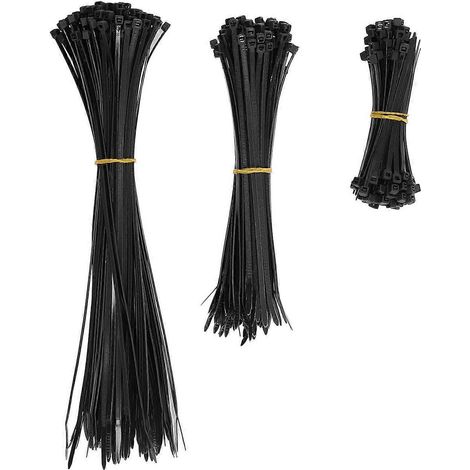 300 Stück selbstverriegelnde Nylon-Kabelbinder, 40 lbs Zugfestigkeit, Kabelbinder-Sortiment für den Innen- und Außenbereich