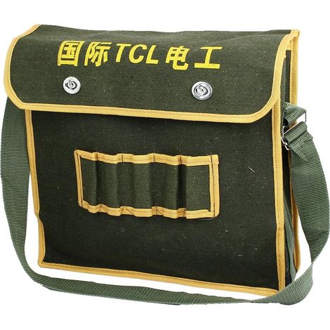 Mechaniker Elektriker Zangen Schere Werkzeug Taille Gürteltasche Armee vert gelb