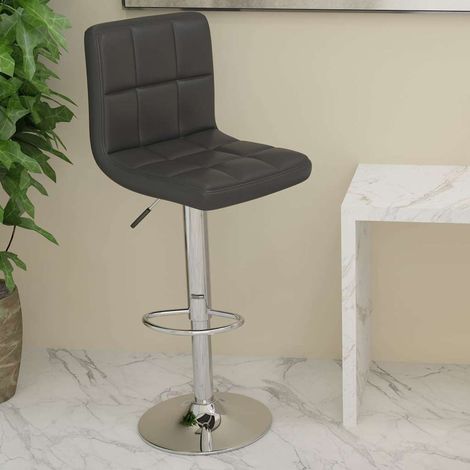 vidaXL Tabouret de bar Noir Similicuir (1/5)