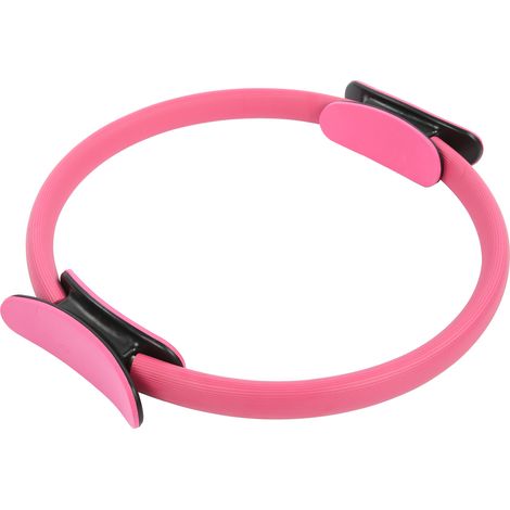 Anneau de yoga pour entraînement et fitness, double poignée, cercle d'exercice, équipement d'entraînement à domicile, rose (1/5)