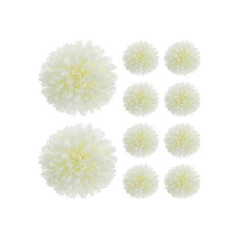 50 chrysanthèmes artificiels décoratifs pour fêtes et mariages.
