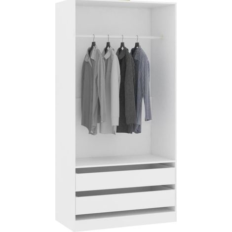 Garde-robe Blanc 100x50x200 (1/5)