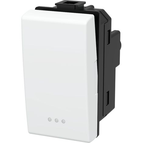 Aigostar Interruttore Unipolare Bianco Serie ABM 16A Compatibile BTicino Matix