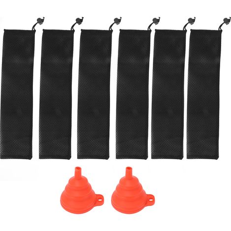 Mangeoire à chaussettes en maille pour graines de chardon, mangeoire à nourriture pour oiseaux, avec entonnoir pliable, pour jardin et cour en plein air (1/5)