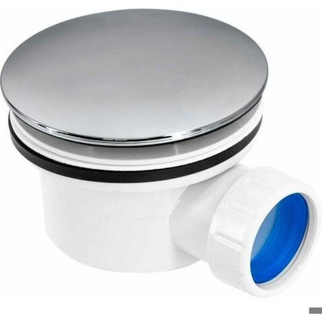 Bonde De Vidange - Diamètre Trou 90 Mm - Corps Abs Hauteur 5,7 Cm - Pour Receveur De Douche - 1 Pièce (1/2)