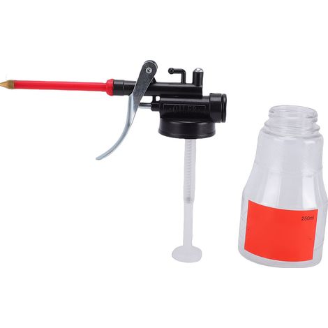 [JAMAIS UTILISÉ]Bidon d'huile haute pression de 250 ml avec pompe manuelle et long embout flexible. (1/5)