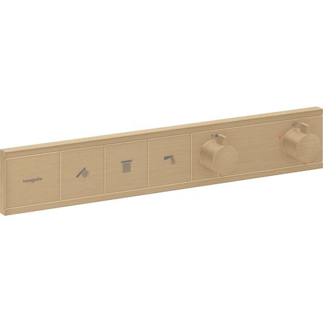 Hansgrohe RainSelect - Mitigeur thermostatique encastré, 3 sorties, bronze brossé 15381140 (1/5)