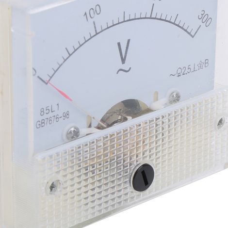Hochpräzises Wechselstromvoltmeter 85L1 AC 0-300 V mit Zeiger, Spannungsmessgerät am Voltmeterkopf montiert. (1/5)
