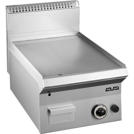 Plancha à gaz - 40 cm - Plaque lisse acier - Arilex