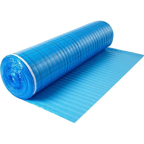 Sous Couche Parquet, 18,6 m², Sous-couche Isolante, Épaisseur 3 mm, avec Mousse EPE, Film PE Imperméable, Insonorisation Anti-humidité, Protection Infiltration, pour Sols Stratifiés, Parquets (1/5)